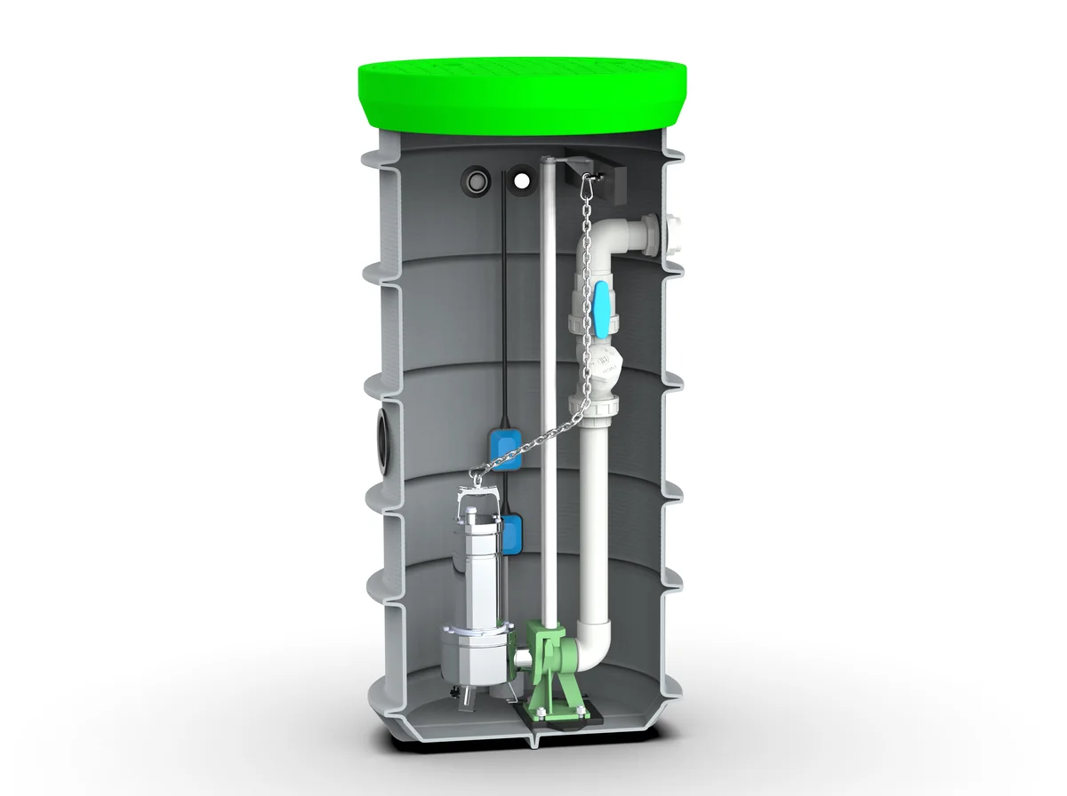 Poste de relevage RoPump DAB FEKA VS 750 sur rails