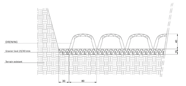 Tunnel d'infiltration DRENING H40 1 200 × 800 × 400 mm, vue 6