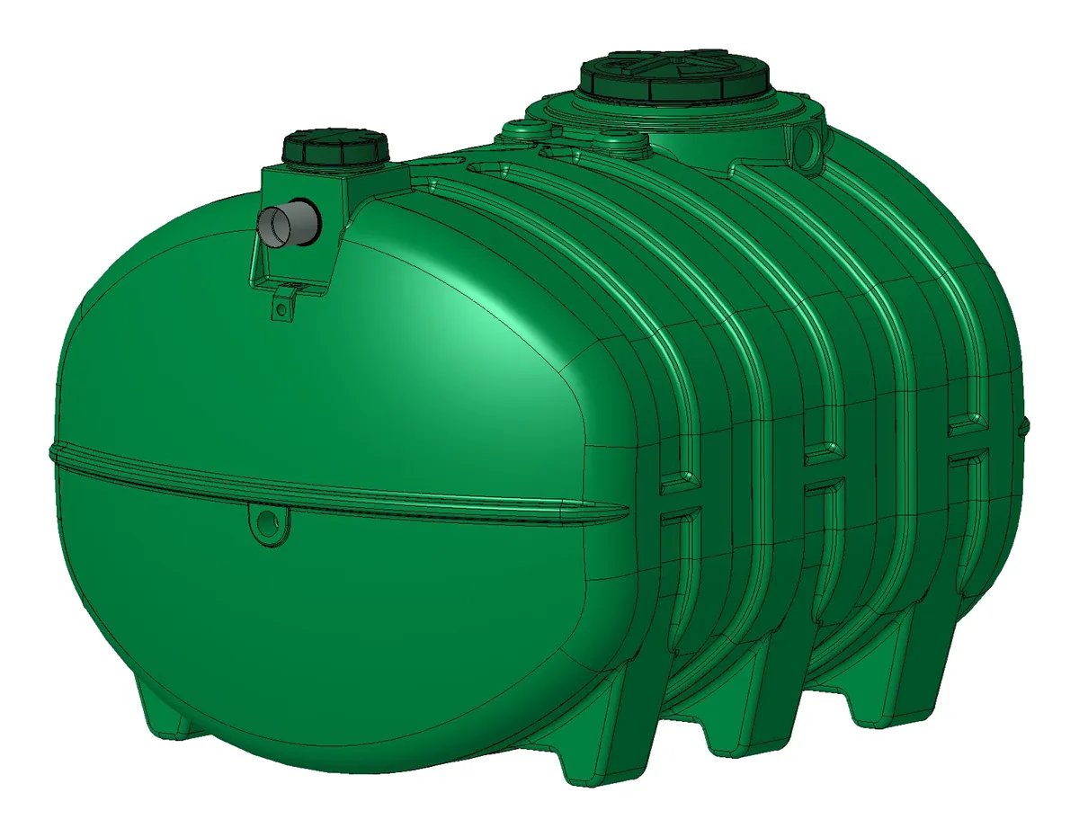 Fosse toutes eaux 3 000 à 8 000 L avec préfiltre – SIMOP — vue 2