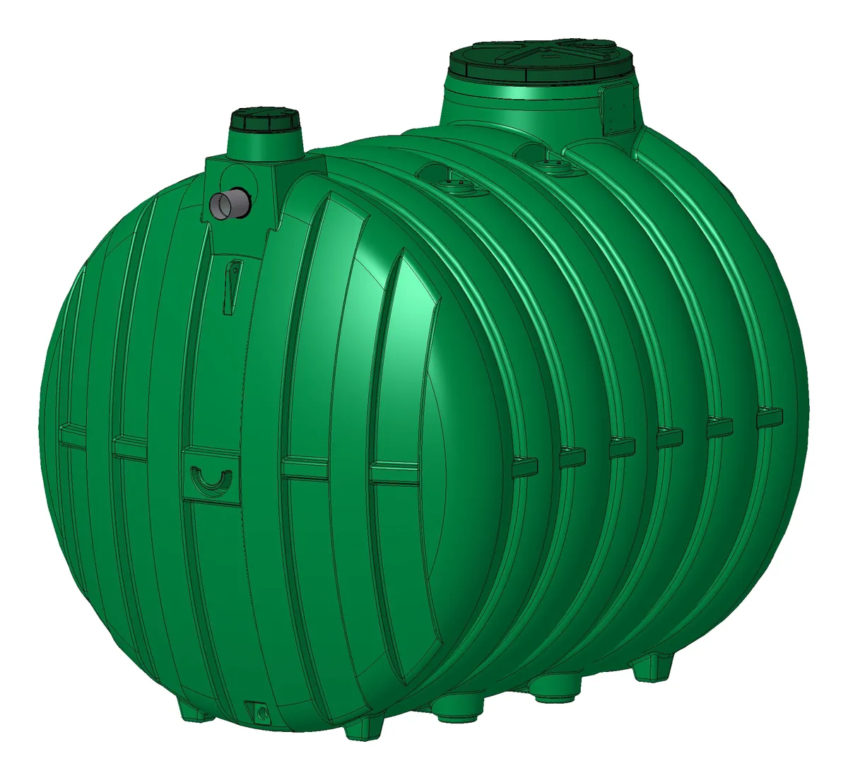 Fosse toutes eaux 3 000 à 8 000 L avec préfiltre – SIMOP — vue 3
