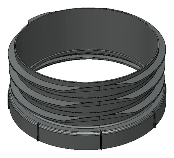Rehausse à visser recoupable Ø 400 mm hauteur 150 mm – SIMOP