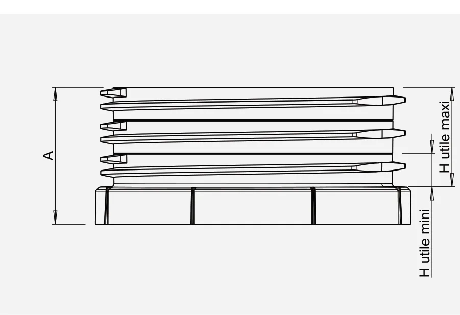 Rehausse à visser recoupable Ø 600 mm hauteur 300 mm – SIMOP — vue 3