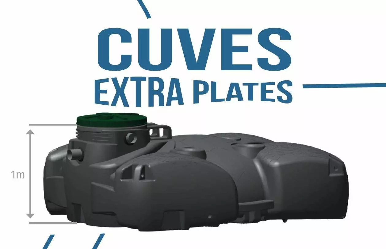 cuve extra plate récupération de l’eau