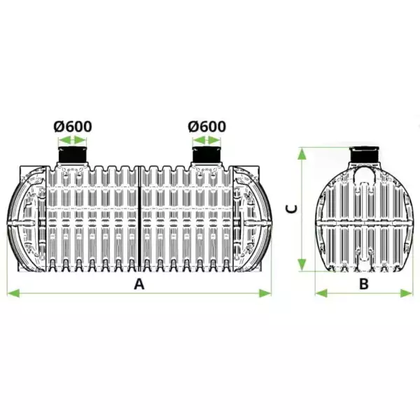 Cuves de stockage d’eau potable enterrées équipées 2 000 L à 65 000 L norme ACS - RODRINK – Image 4